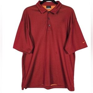 Nike Golf Fit Dry 100% Polyester Activewear Mens Medium Short Sleeve Polo Shirt
